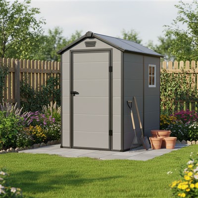 Cobertizo de jardín de resina